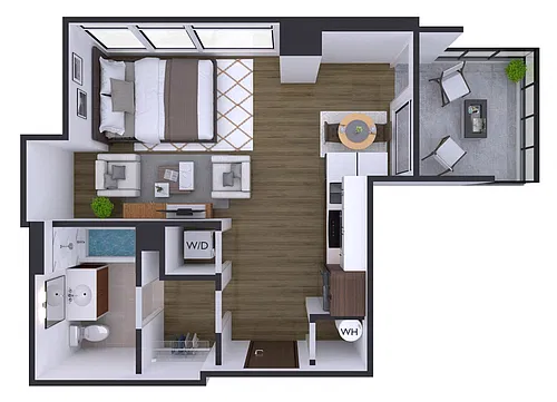 Floor plan Studio- B