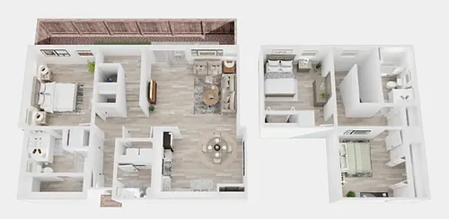 Floor plan C1 - 3x2.5 2-Story