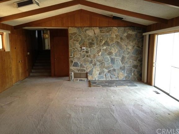 Former location of non-conforming wood stove