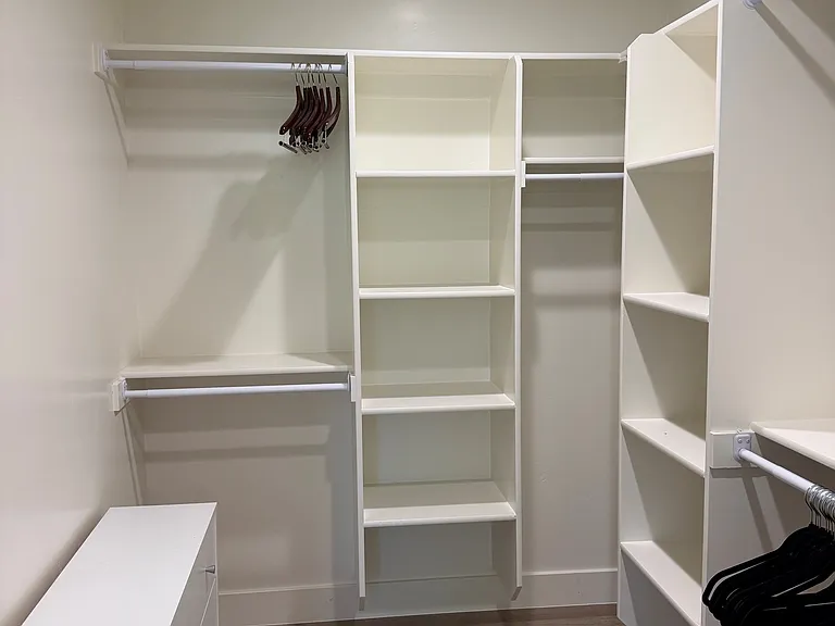 Large master bedroom walk-in closet