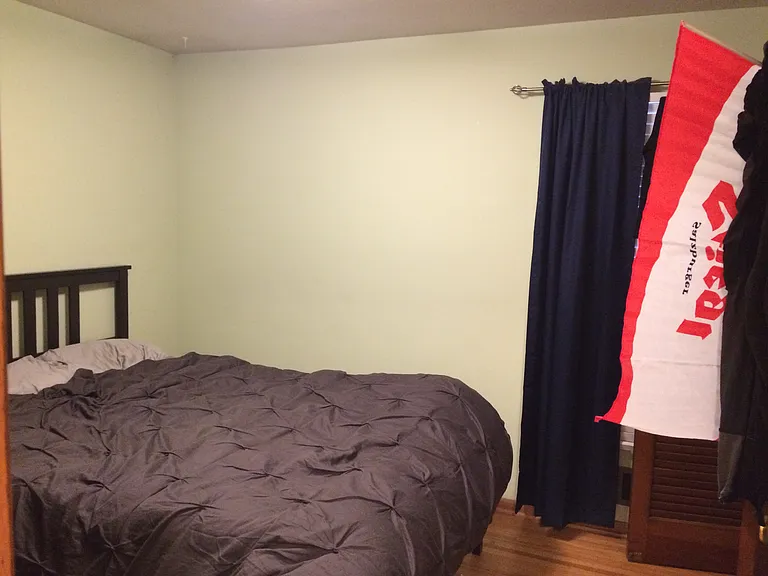 Bedrom 2 (now painted white).