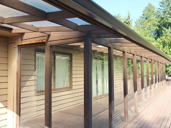 Covered wrap-around deck