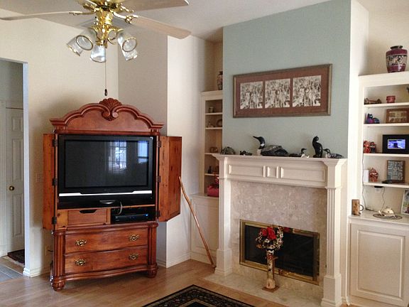 Living area 1 marble firepla