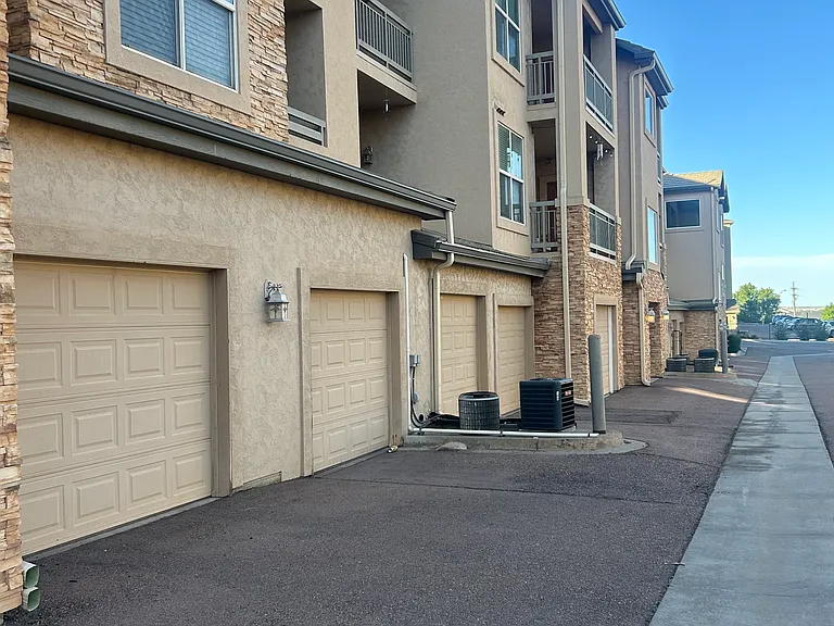 One car detached garage with garage openers and keypad.