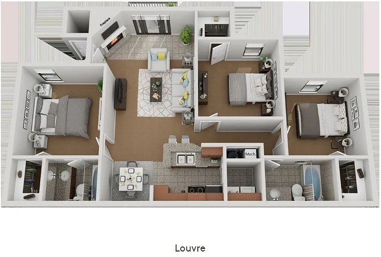 Floor plan Louvre