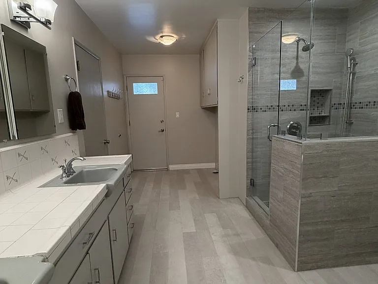 Bathroom with laundry hook-up