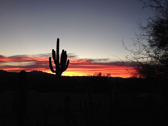 Sunset from the porch