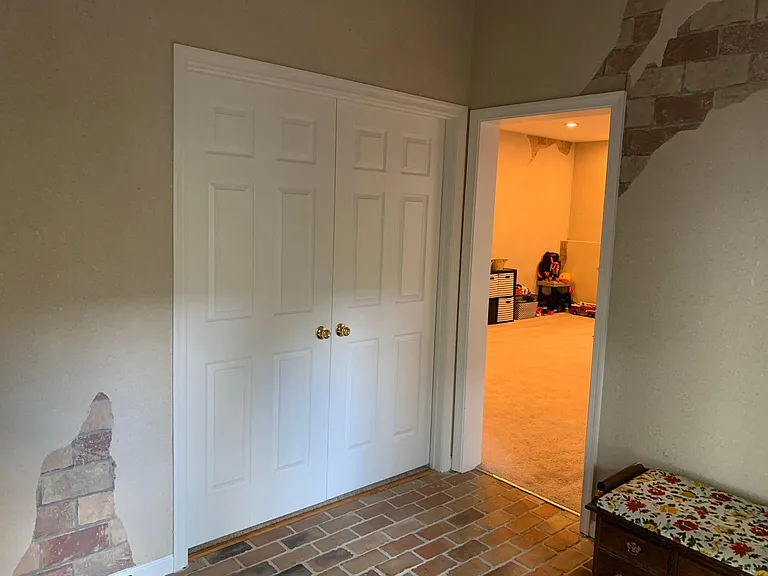Entrance to basement bedroom