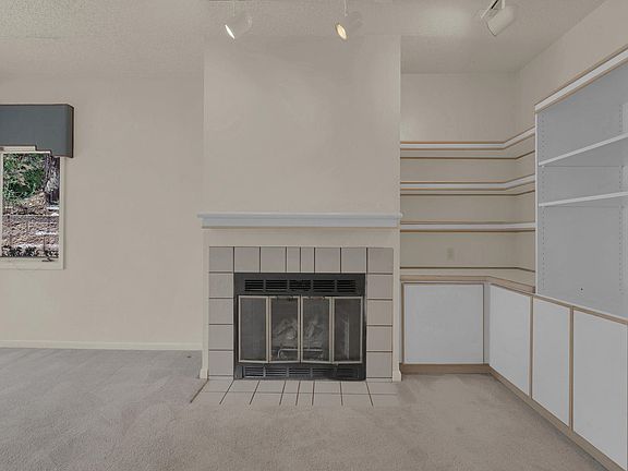 Gas fireplace in living room