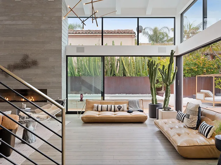 Enjoy plenty of natural light in the expansive living room.