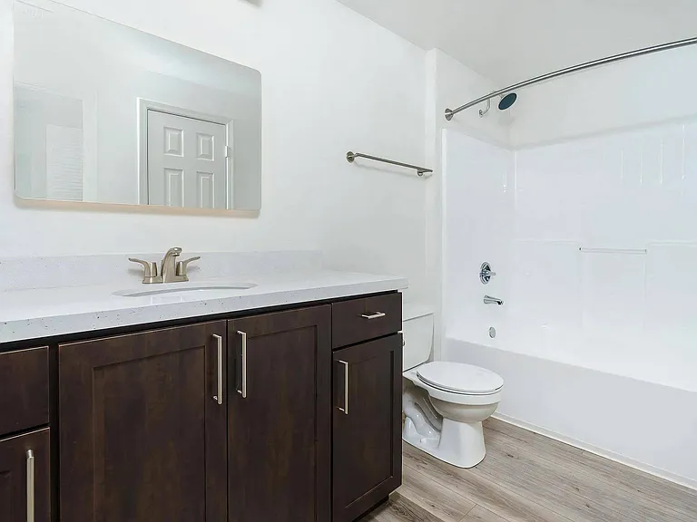 Single Vanity with Ample Cabinet Space