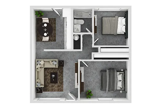 Floor plan Two Bedroom