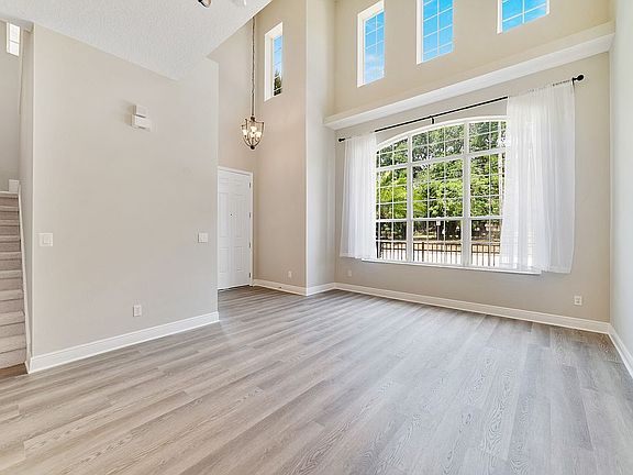 Front door into living room.