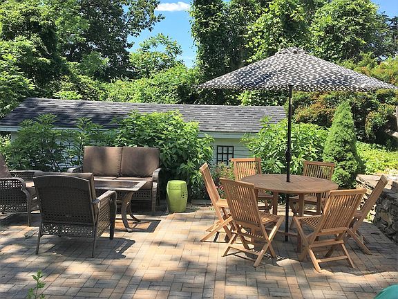 Patio with gas grill.
