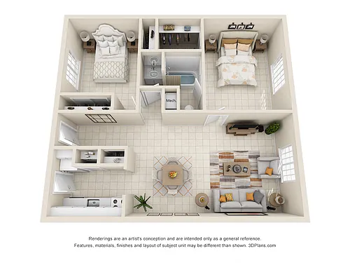 Floor plan Model B1