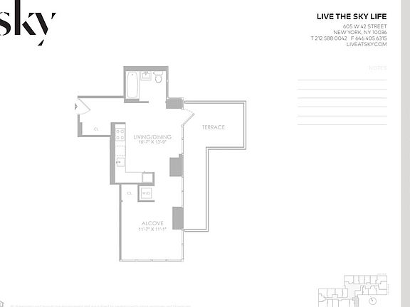2nd image of 605 W 42nd St APT 12M