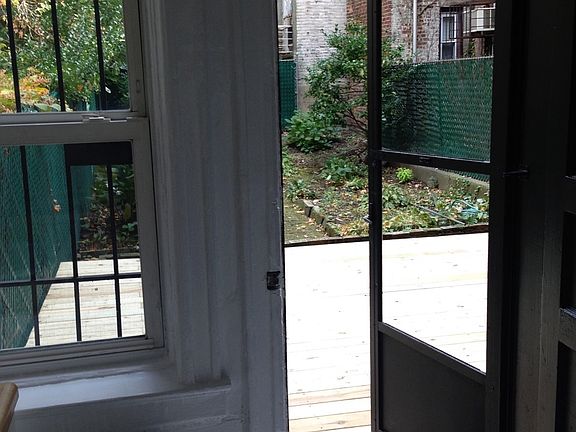 Kitchen next to the garden/wooden deck