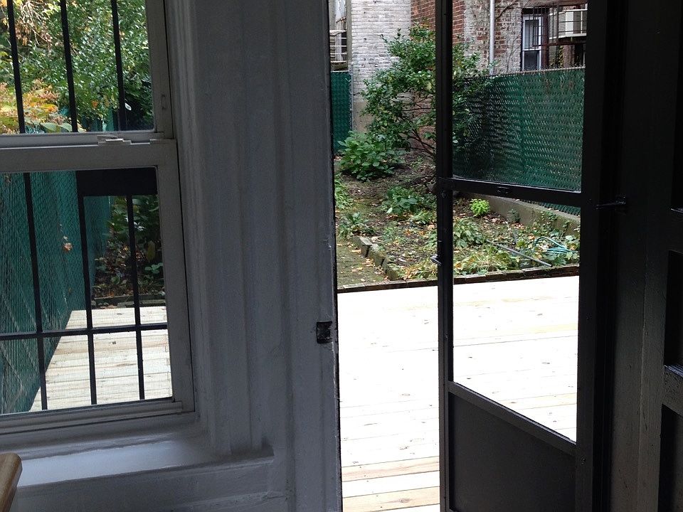 Kitchen next to the garden/wooden deck