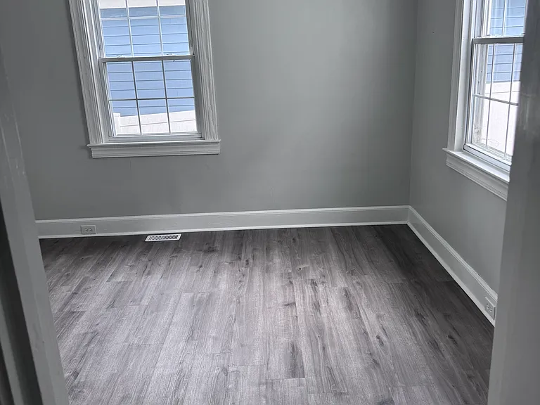 One of the similarly sized bedrooms.