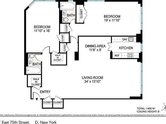 2nd image of 177 E 75th St APT 17D