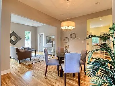 Open floor plan dining/living room