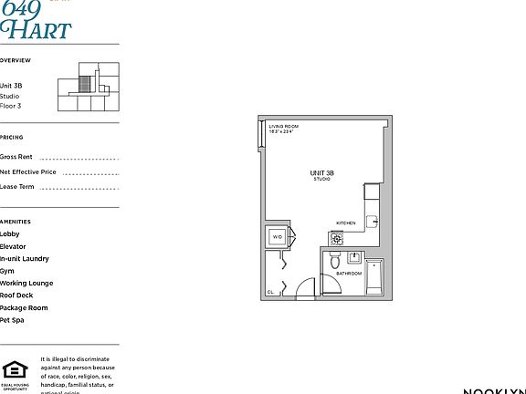2nd image of 649 Hart St #3Z