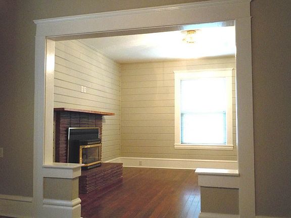 Front room w/ fireplace insert