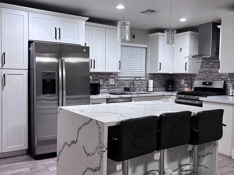 Kitchen island with seating