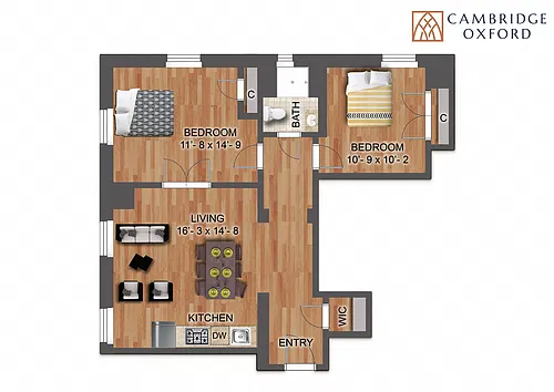 Floor plan The Two Bedroom