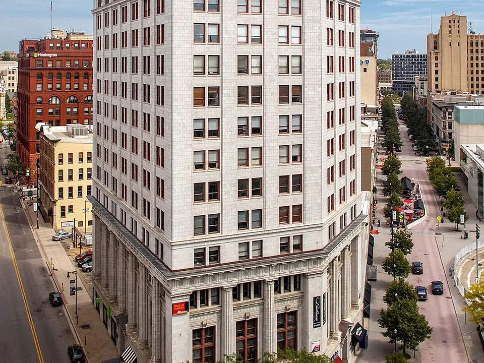 McKay Tower 
In the center of it all! The location provides easy transportation to many retail and event options. Most within walking distance.
