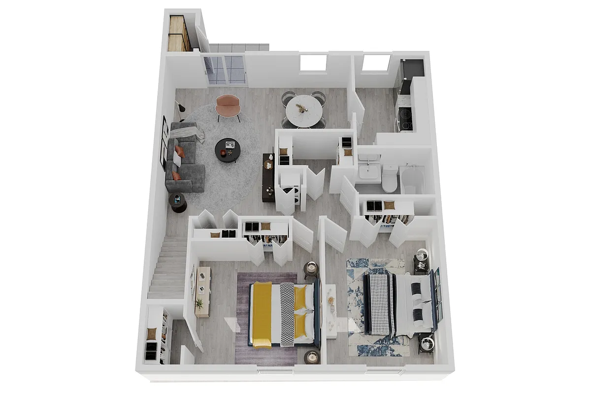 Floor plan 2 Bed 1 Bath