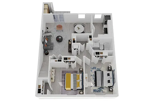 Floor plan 2 Bed 1 Bath