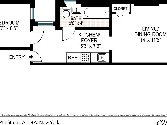 2nd image of 446 W 49th St APT 4A