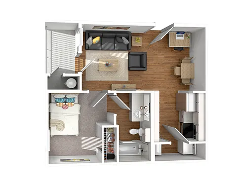 Floor plan 1X1