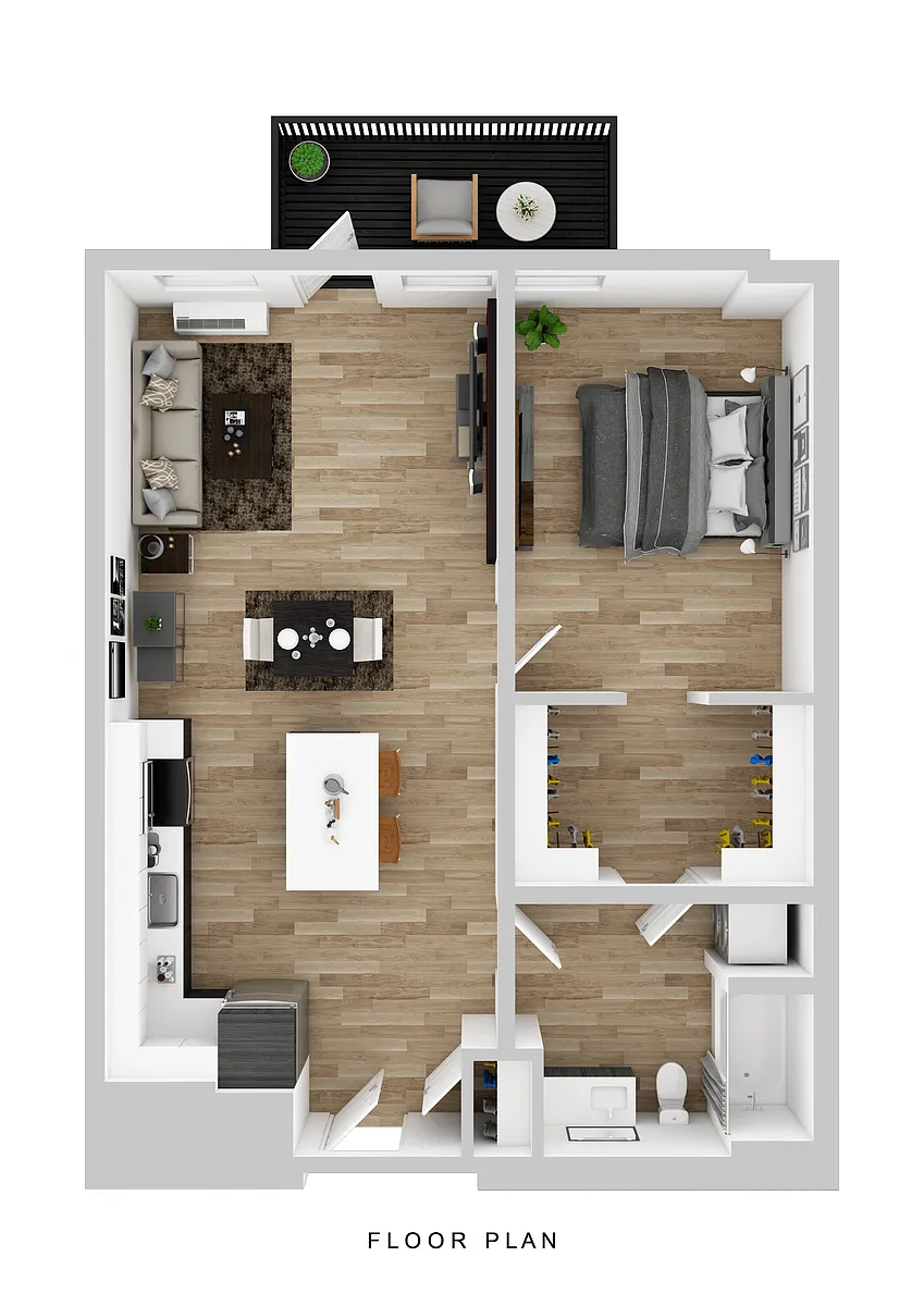 Floor plan Cascara - 1 Bed A1
