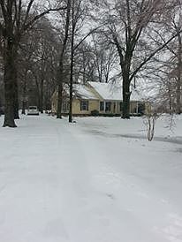 winter view from driveway