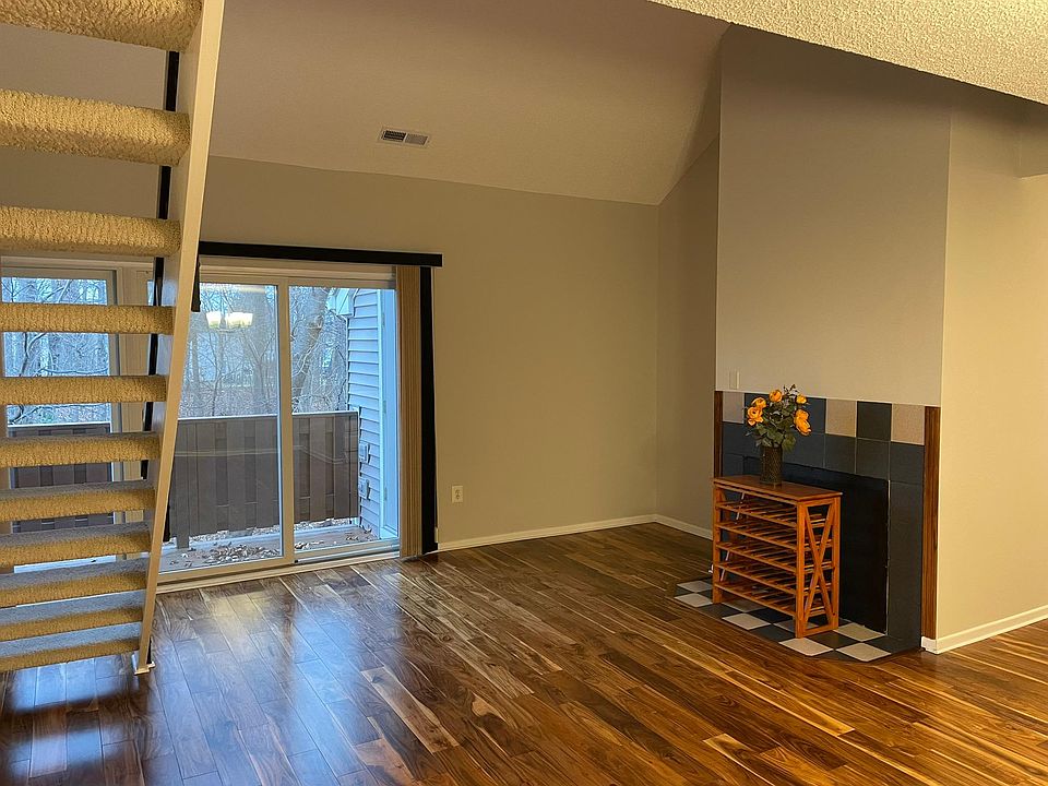 Huge living area with stairs to loft