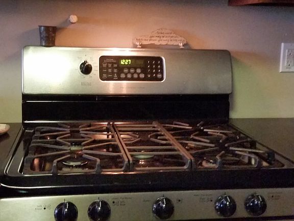 Microwave and gas stove