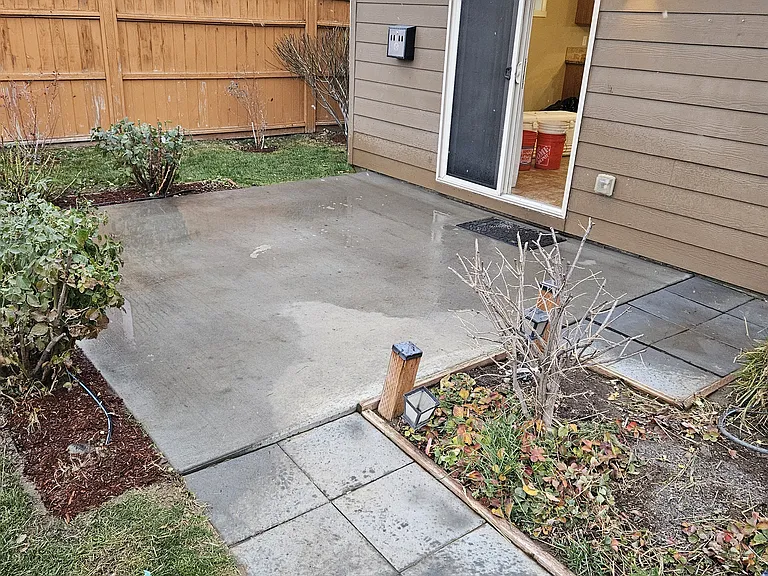 Backyard patio