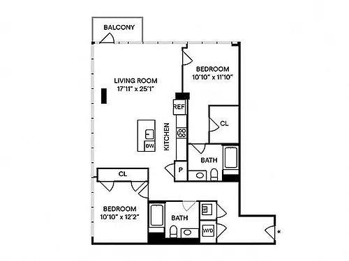 Floor plan B2 732