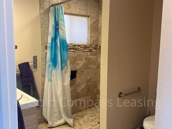 Master Bath with Roll in Shower