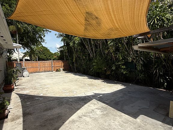 Side yard/parking (backyard view)