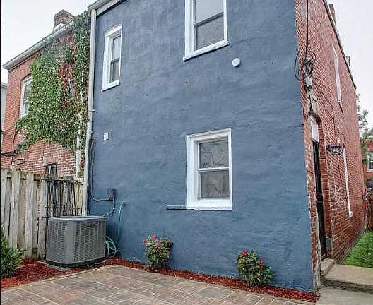 Back yard and side entrance