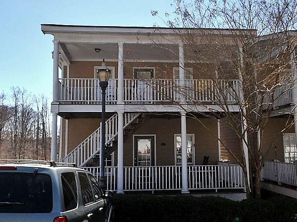 Front elevation, unit is on first level