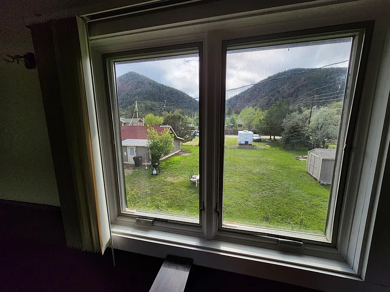 View from living space.