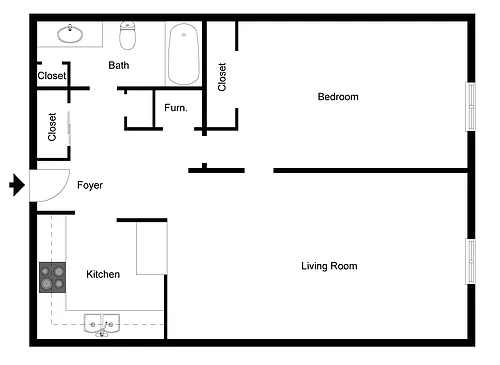Floor plan Upper Level With Balcony