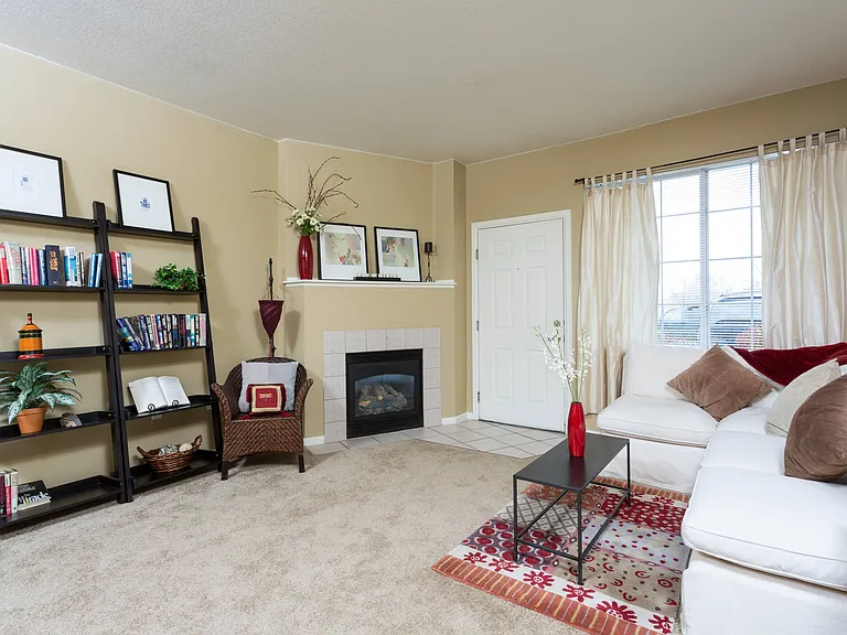 Living Room with Fireplace