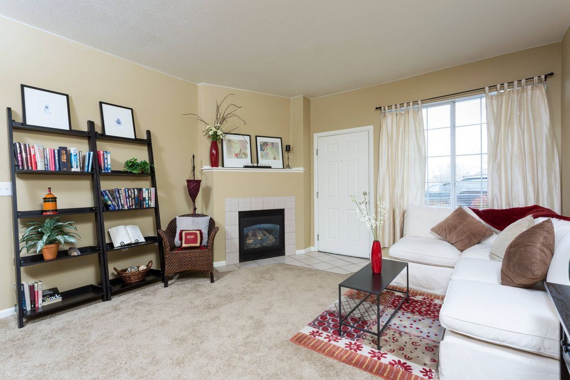 Living Room with Fireplace
