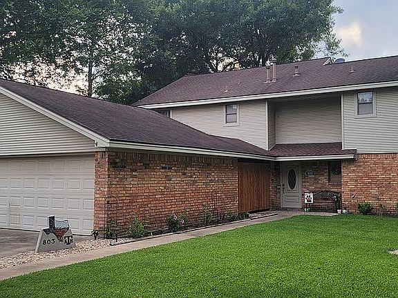 This home sites on .53 acre