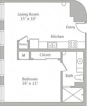 Floor plan 1B